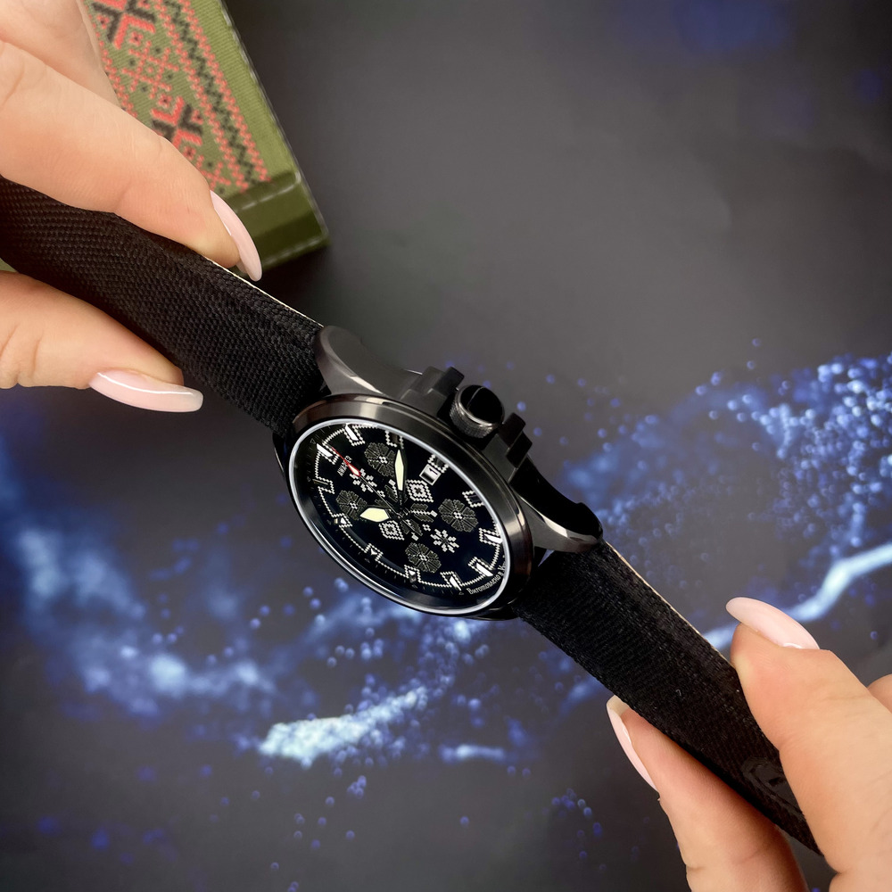 Awarder Embroidery Black-Army Green Black Automatic 10ATM - 4