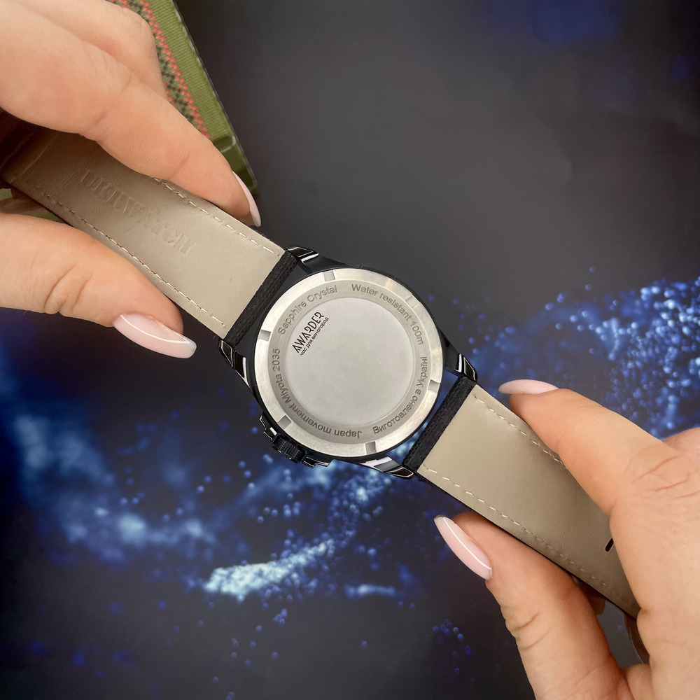 Awarder Embroidery Black-Army Green Black Automatic 10ATM - 6