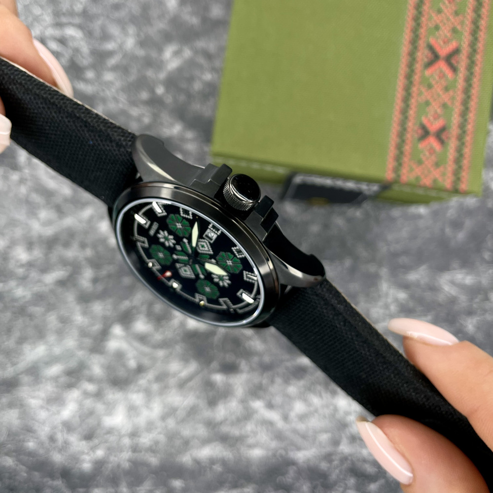 Awarder Embroidery Black-Green Black Automatic 10ATM - 6
