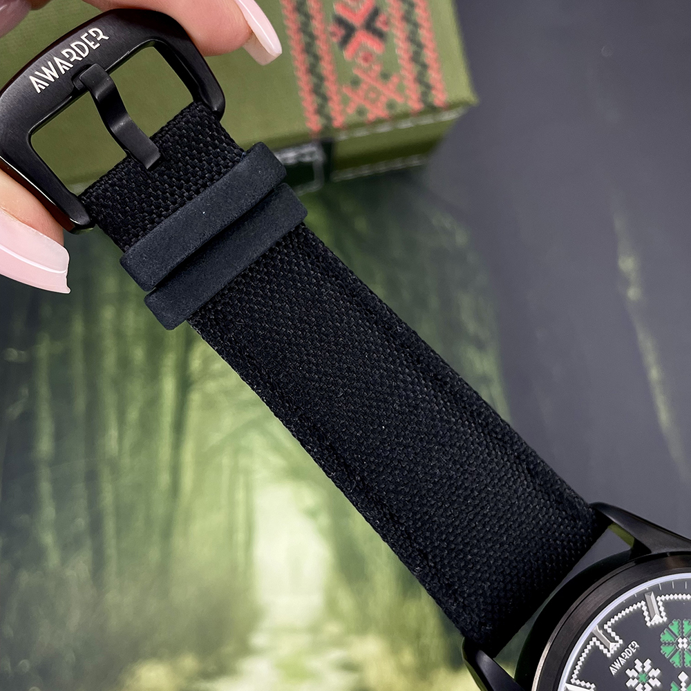 Awarder Embroidery Black-Green Black Battery 10ATM - 7