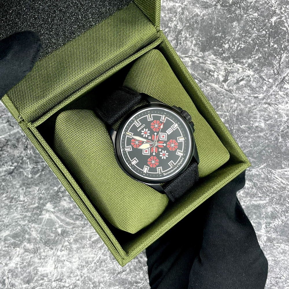 Awarder Embroidery Black-Red Black Automatic 10ATM - 3