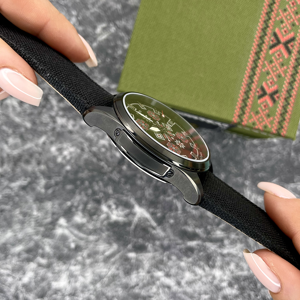 Awarder Embroidery Black-Red Black Automatic 10ATM - 7