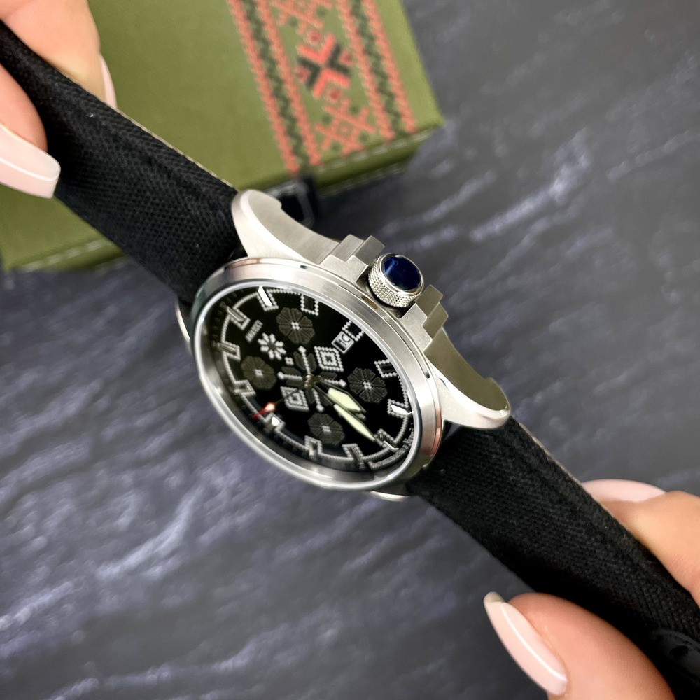Awarder Embroidery Silver-Army Green Black Automatic 10ATM - 7