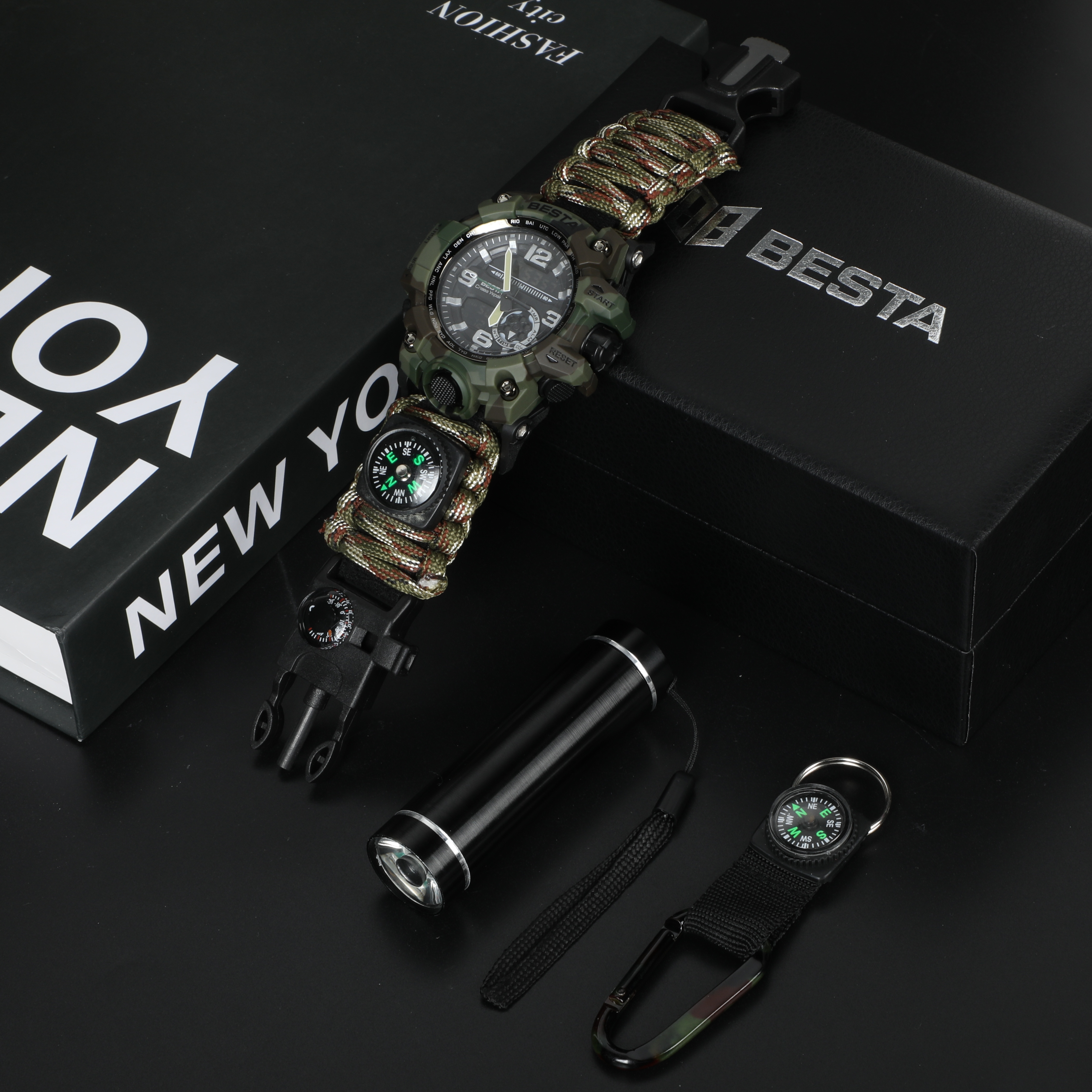 Besta Box Military Light подарунковий набір, з компасом - 2