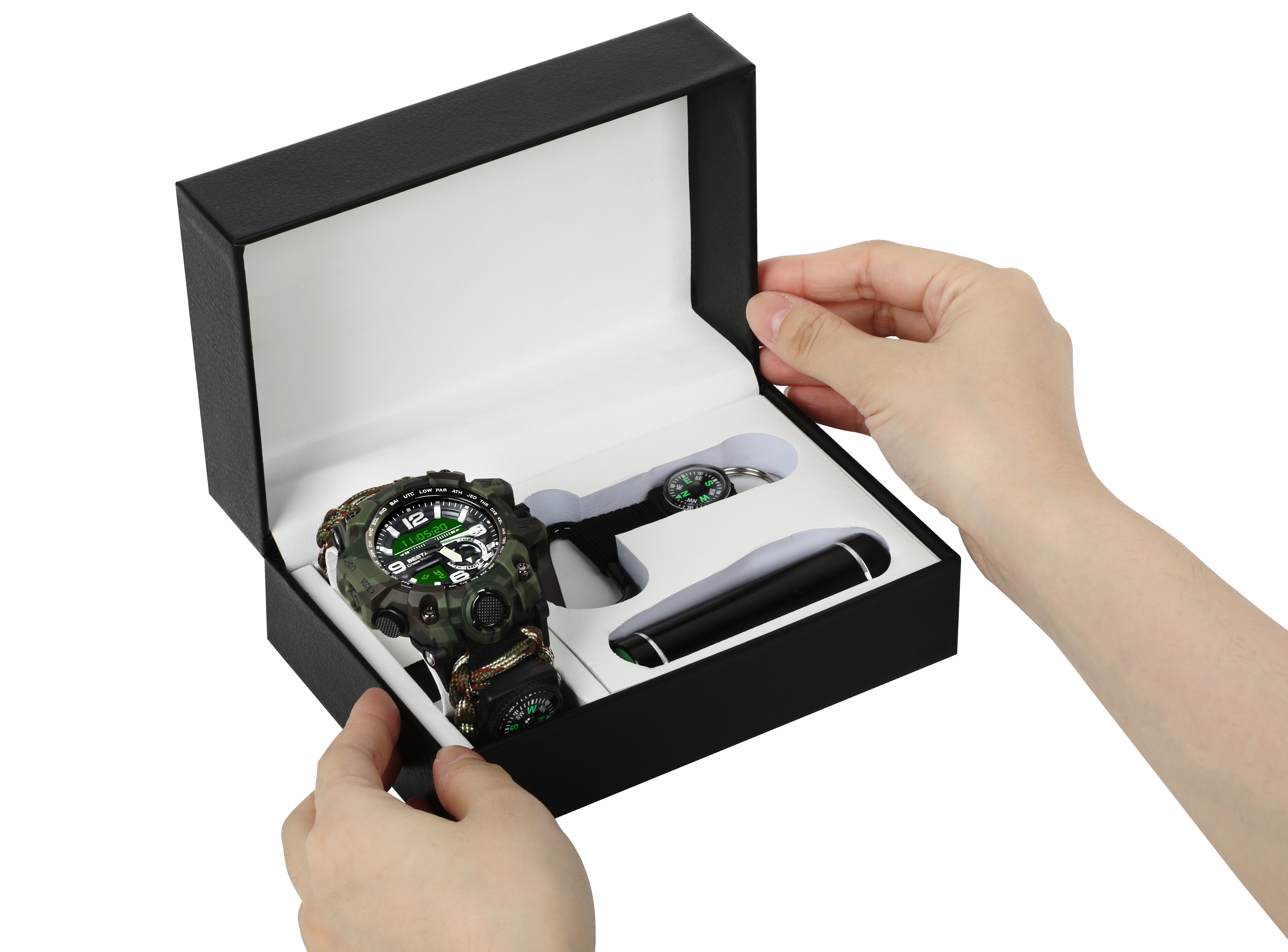 Besta Box Military Light подарунковий набір, з компасом - 3