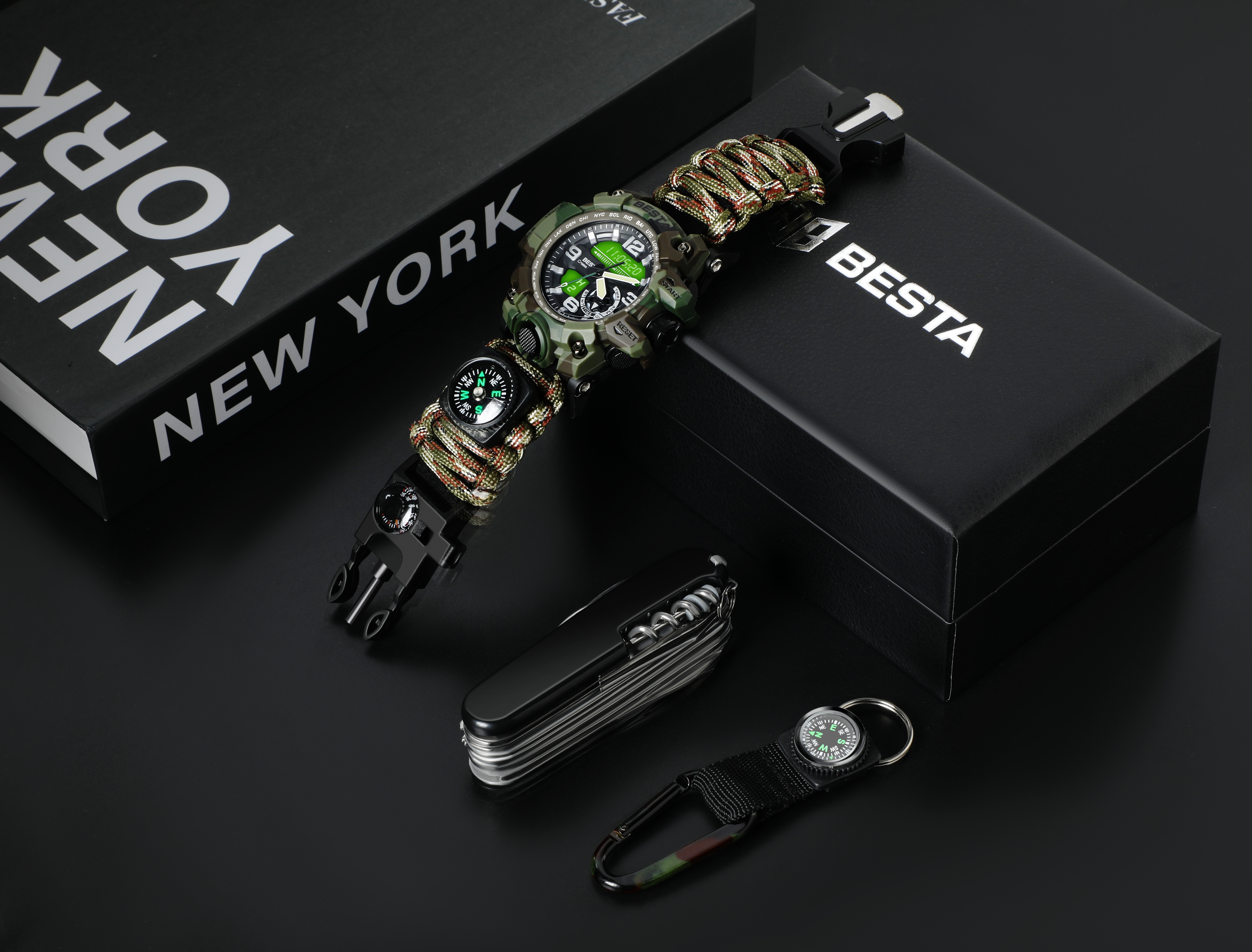 Besta Box Military Set подарунковий набір, з компасом - 10