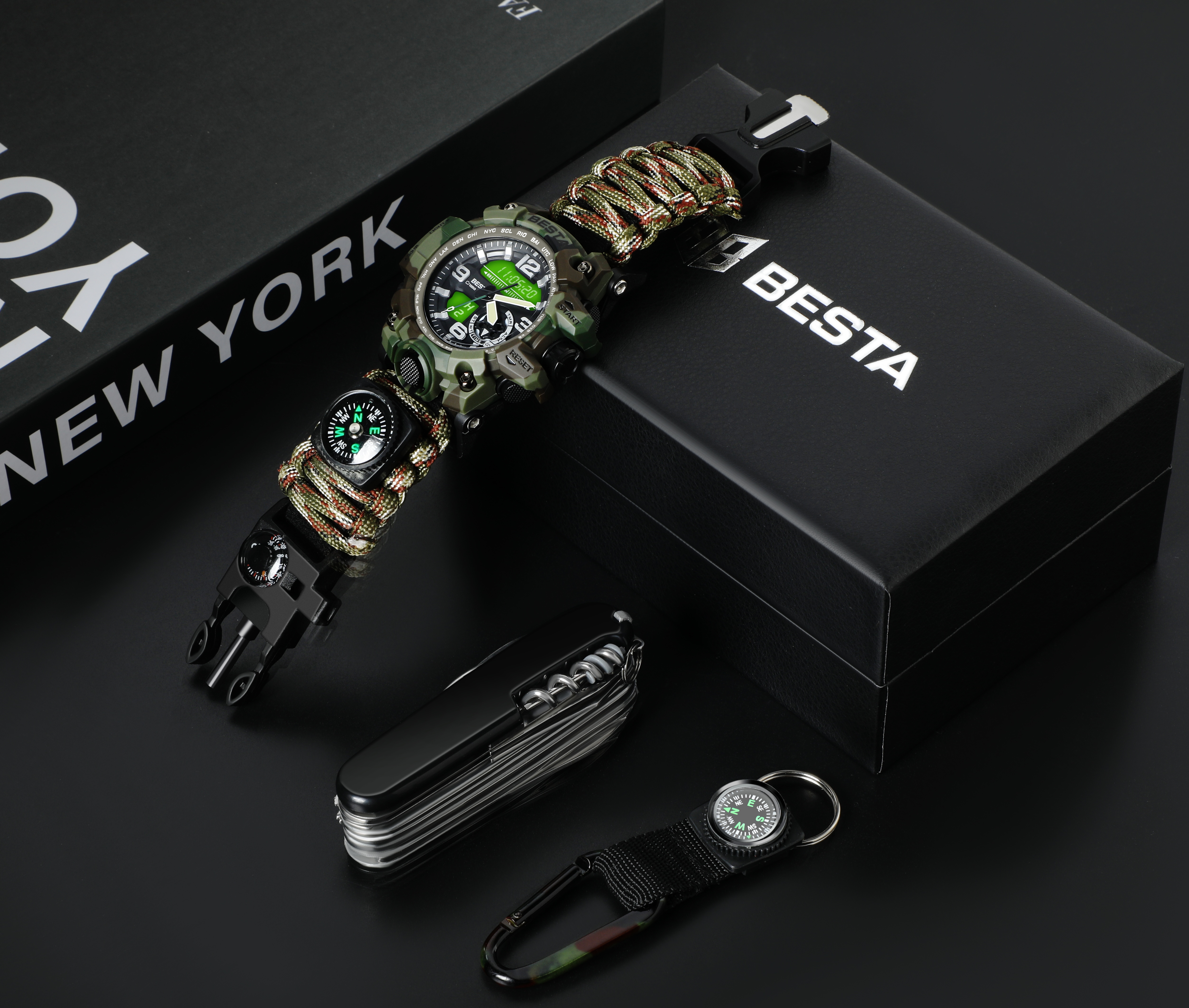 Besta Box Military Set подарунковий набір, з компасом - 3