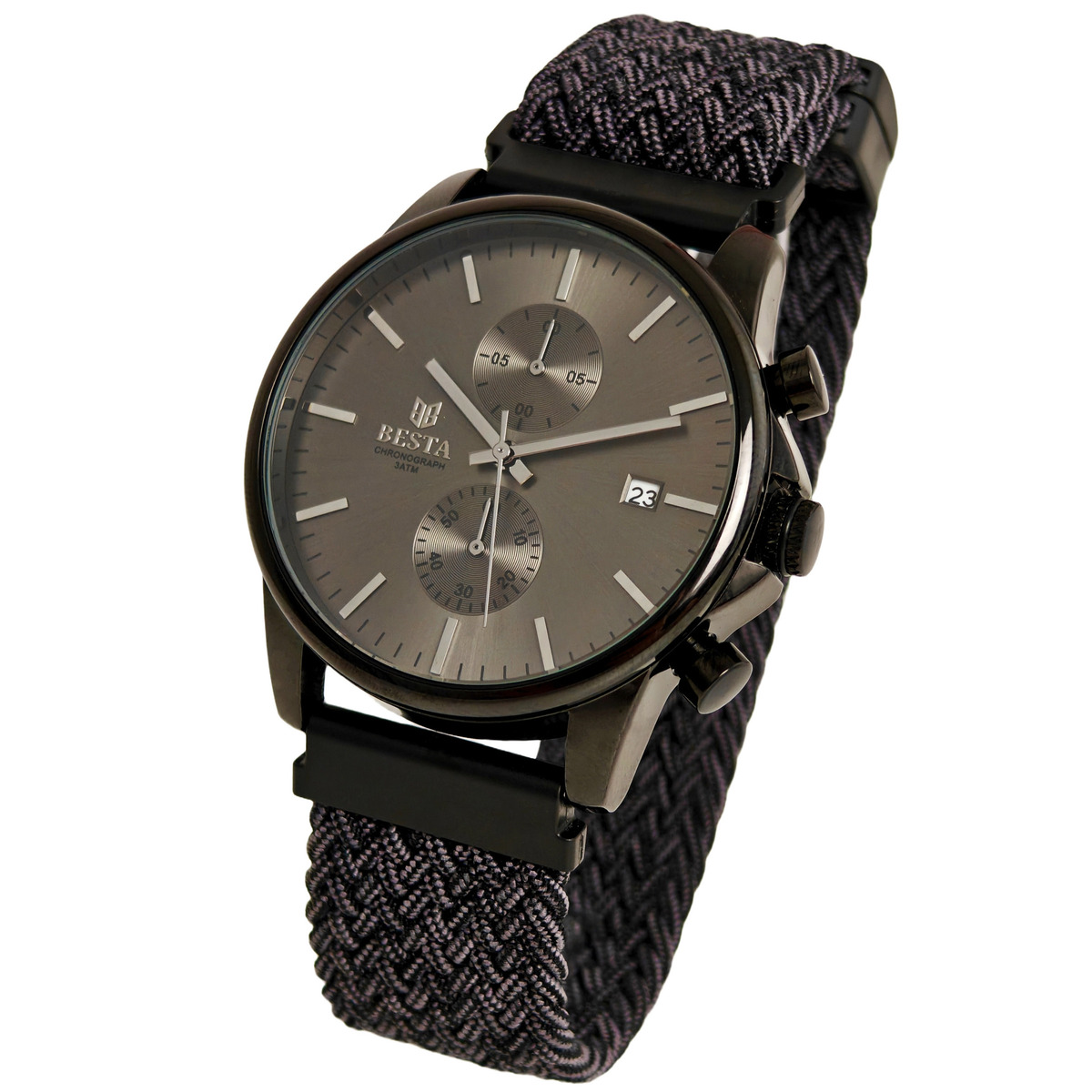 Besta Mars Black & Gray Nylon, 2 ремінці - 2