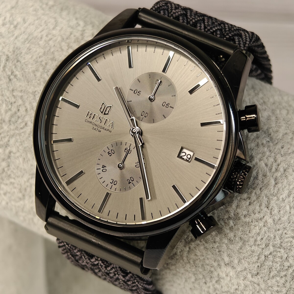 Besta Mars Black & Gray Nylon, 2 ремінці - 7