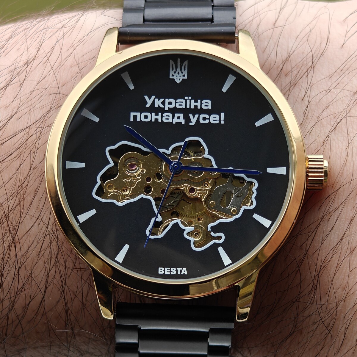 Besta Skeleton Gold Black Metal, 2 ремінці - 7