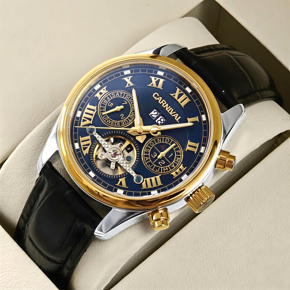 Carnival Sappfire Silver Leather Deluxe, 2 ремінці - 2