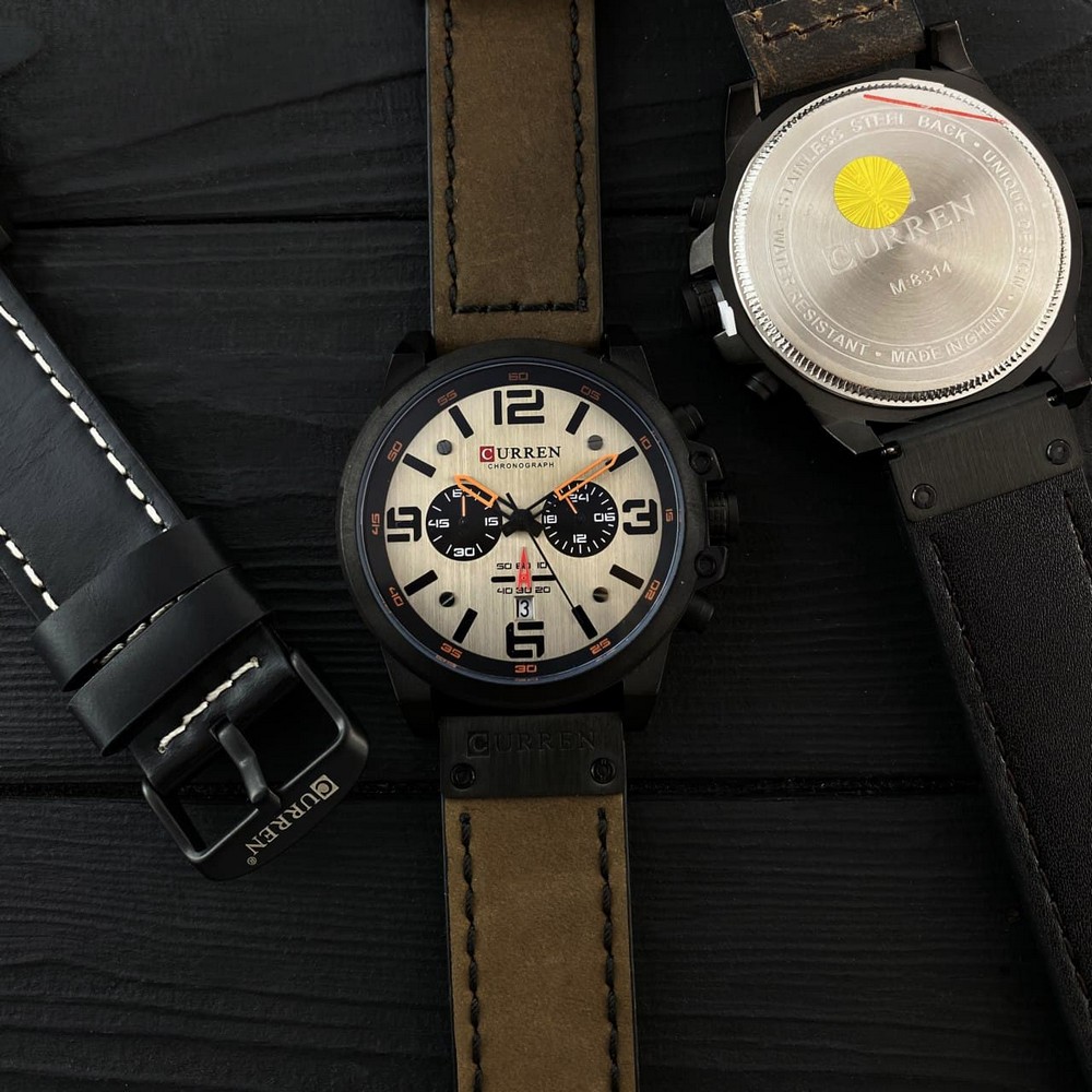 Curren 8314 Khaki-Black - 9