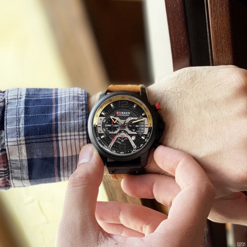 Curren 8329 Black-Brown - 7