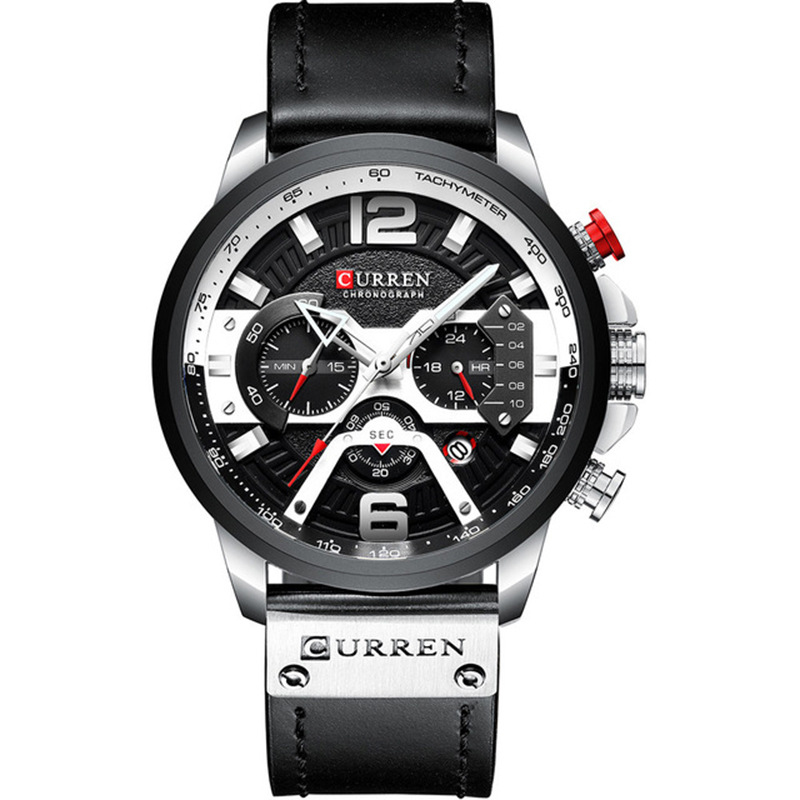 Curren 8329 Black-Silver - 2