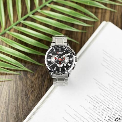 Curren 8363 Silver-Black - 7