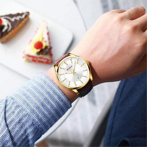 Curren 8365 Brown-Gold-White - 2