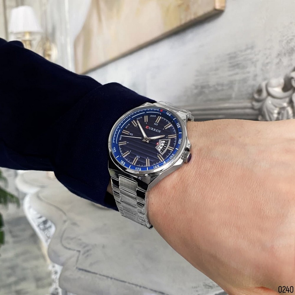 Curren 8375 Silver-Blue - 10