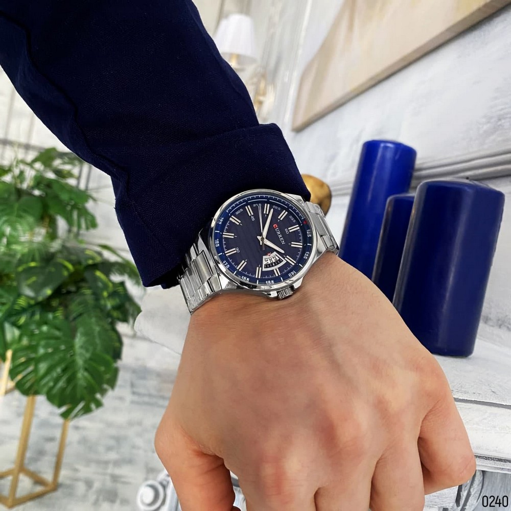 Curren 8375 Silver-Blue - 11