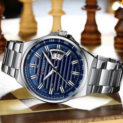 Curren 8375 Silver-Blue - 2