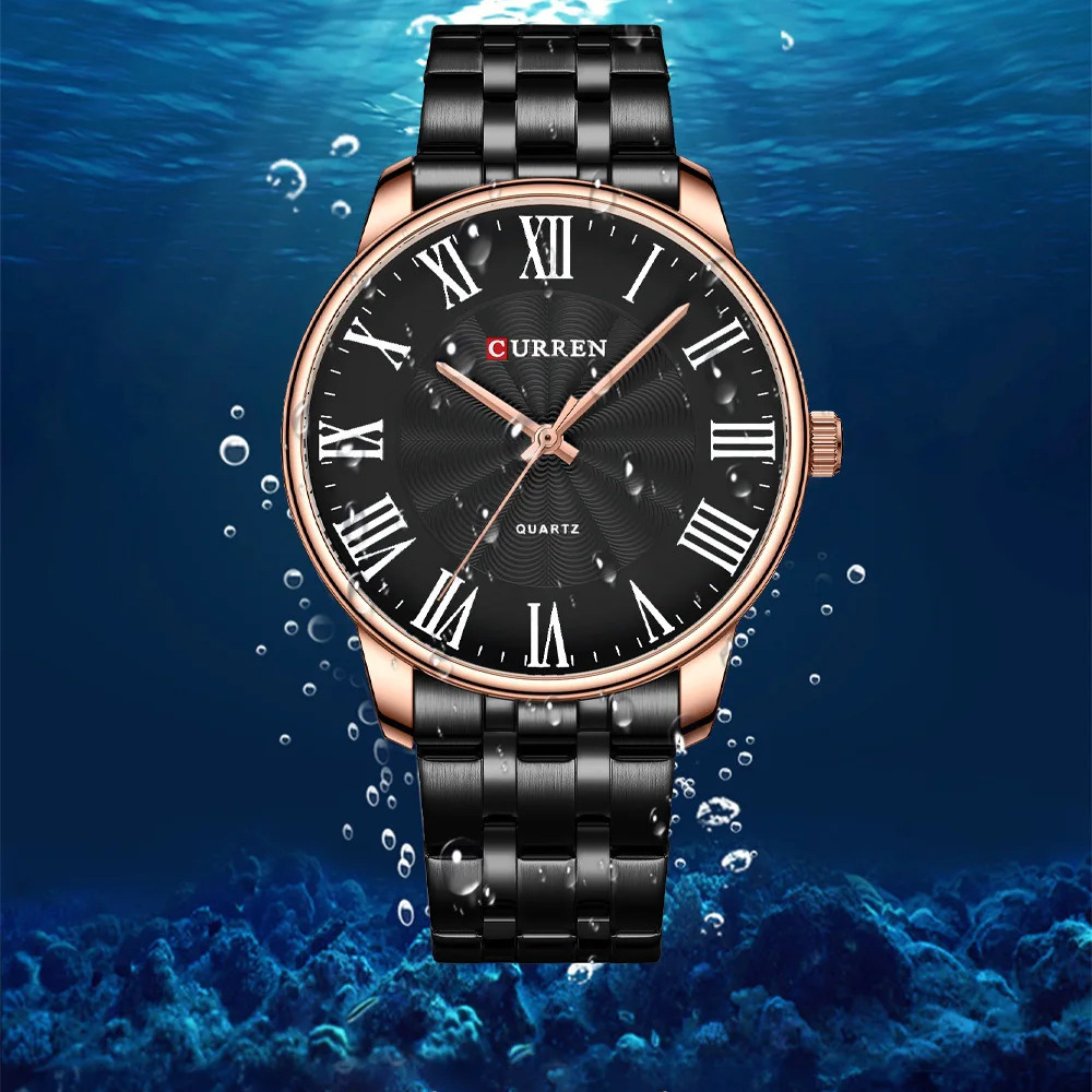 Curren 8422 Black-Gold - 4