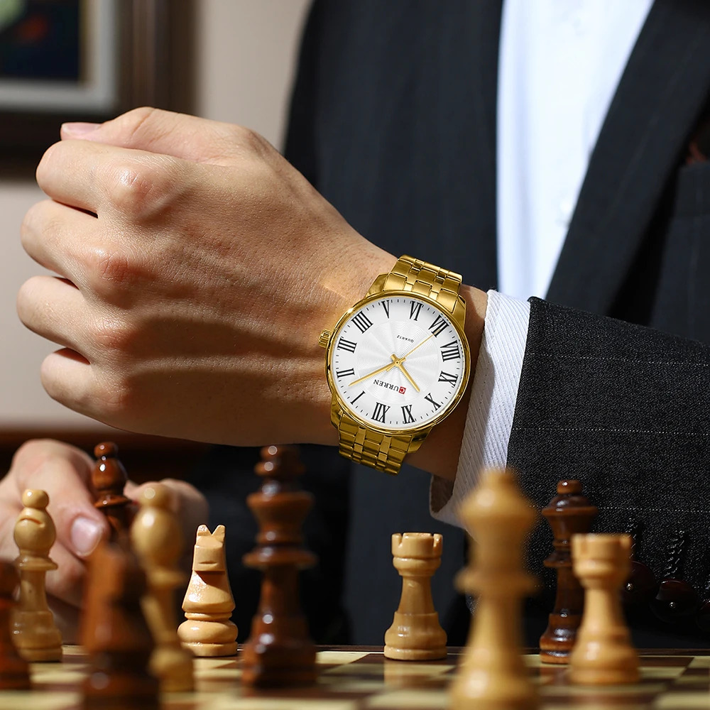 Curren 8422 Gold-White - 3