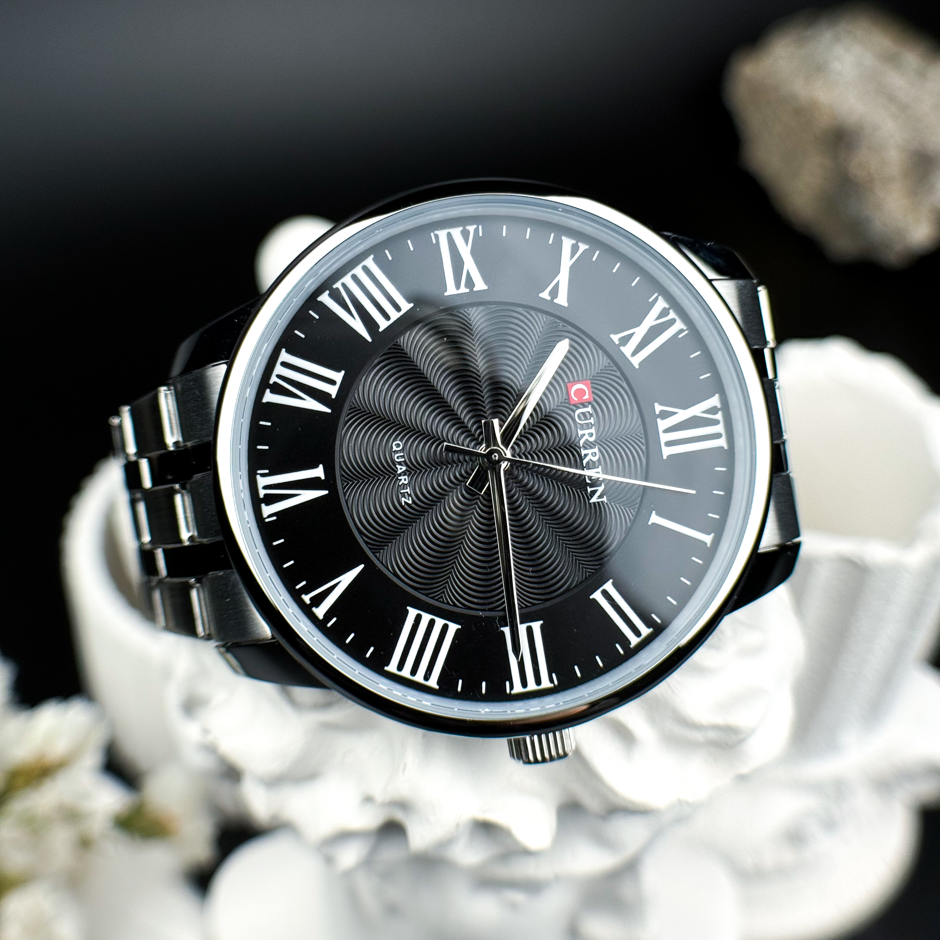 Curren 8422 Silver-Black - 10