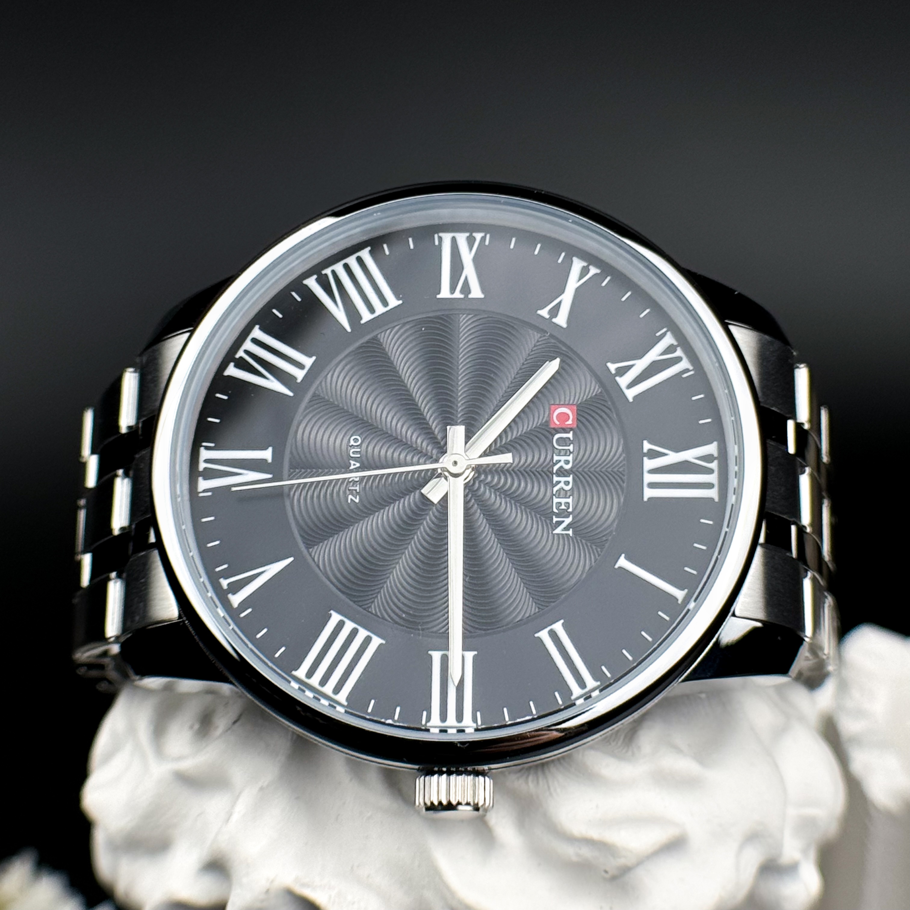 Curren 8422 Silver-Black - 12