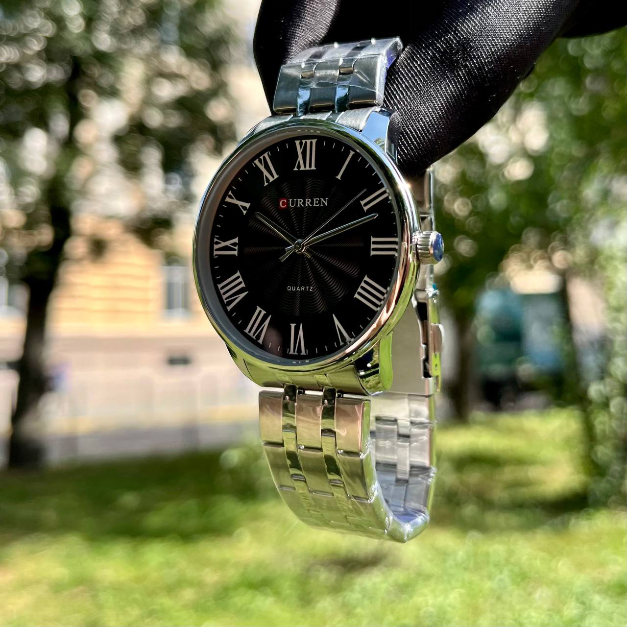 Curren 8422 Silver-Black - 5