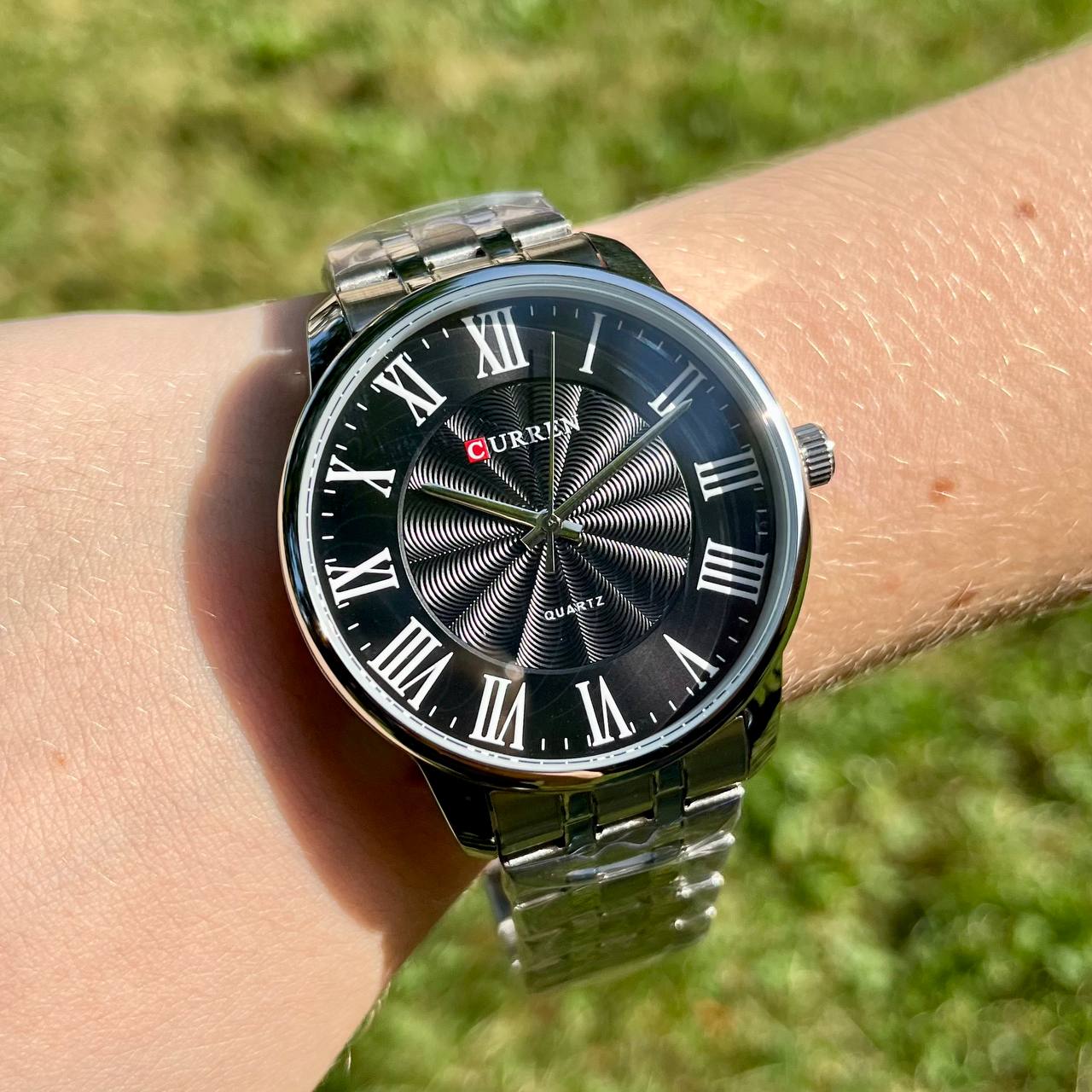 Curren 8422 Silver-Black - 8