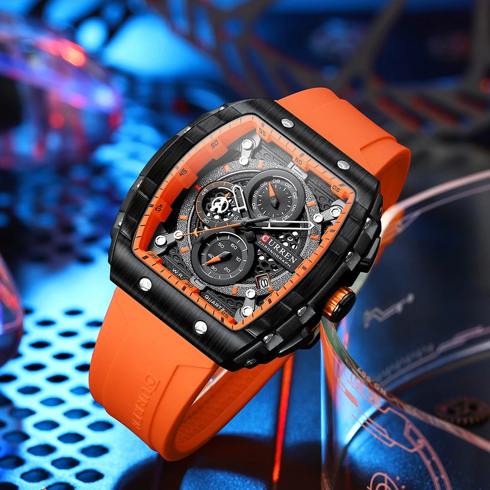 Curren 8442 Black-Orange - 3