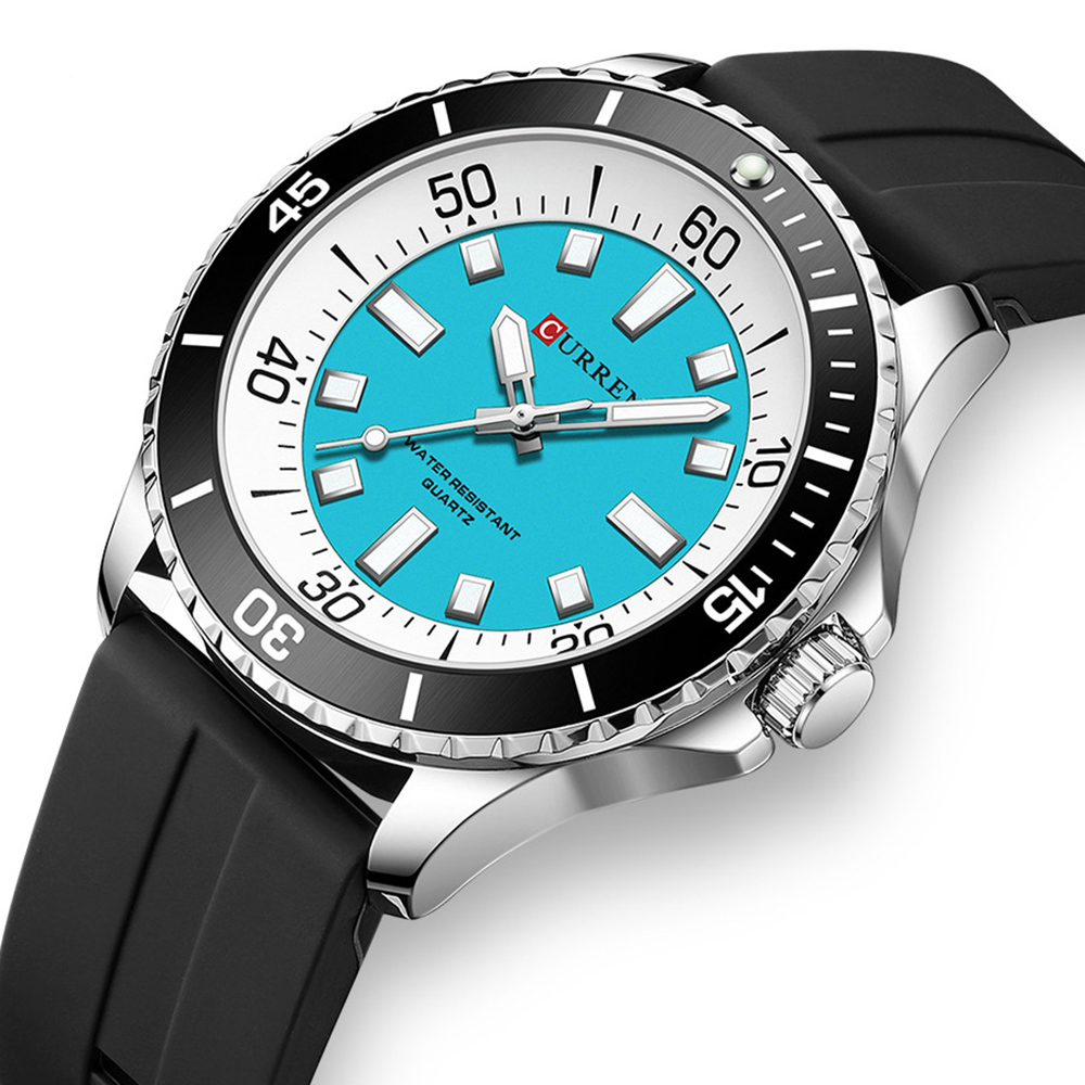 Curren 8448 Silver-Blue-Black - 2