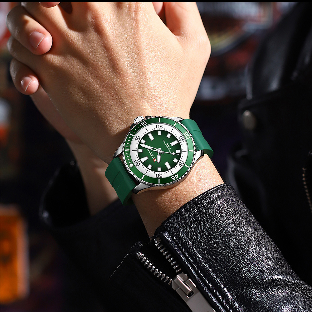 Curren 8448 Silver-Green - 3