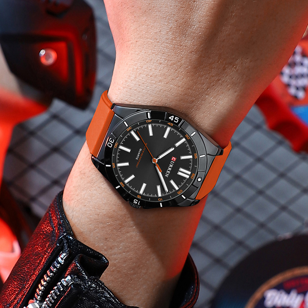 Curren 8449 Black-Orange - 3