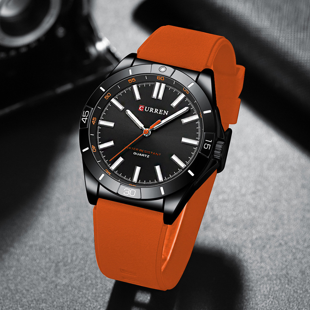 Curren 8449 Black-Orange - 4