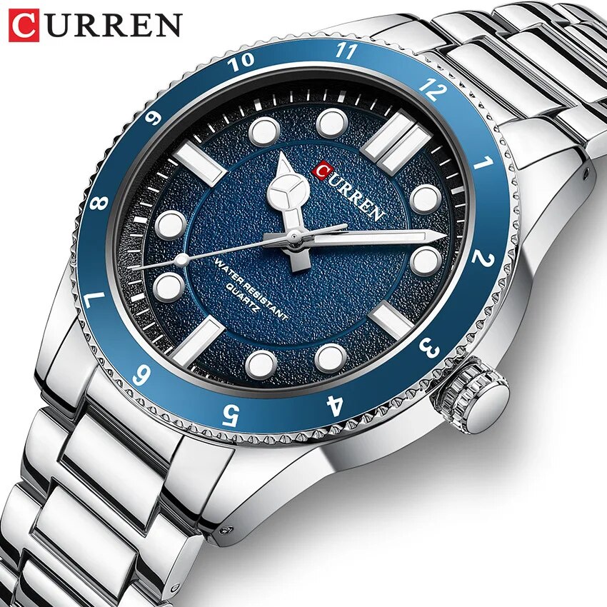 Curren 8450 Silver-Blue - 2