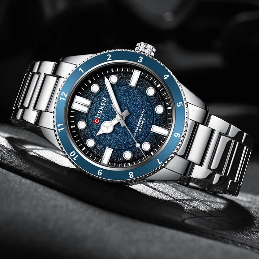 Curren 8450 Silver-Blue - 3