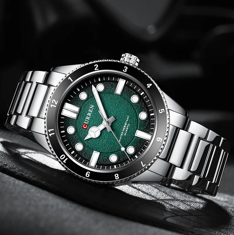 Curren 8450 Silver-Green - 3