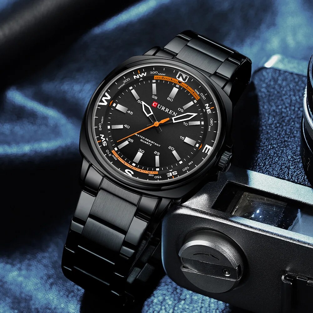 Curren 8455 All Black - 2