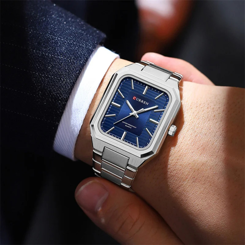 Curren 8457 Silver-Blue - 2