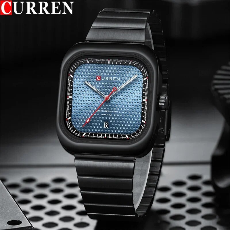 Curren 8460 Black-Blue - 2