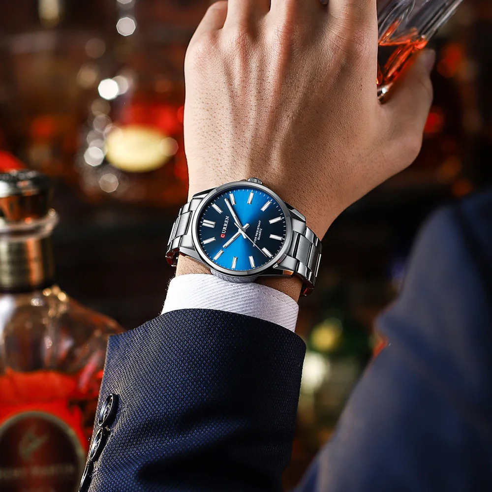 Curren 9090 Silver-Blue - 3