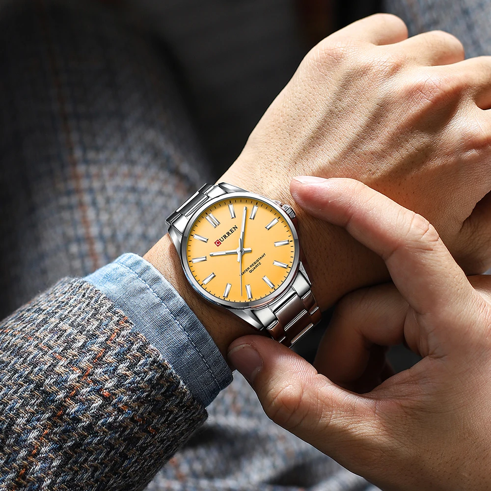 Curren 9090 Silver-Orange - 3