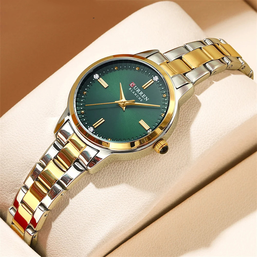 Curren 9094 Silver-Gold-Green - 2