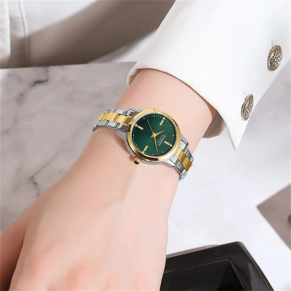 Curren 9094 Silver-Gold-Green - 3