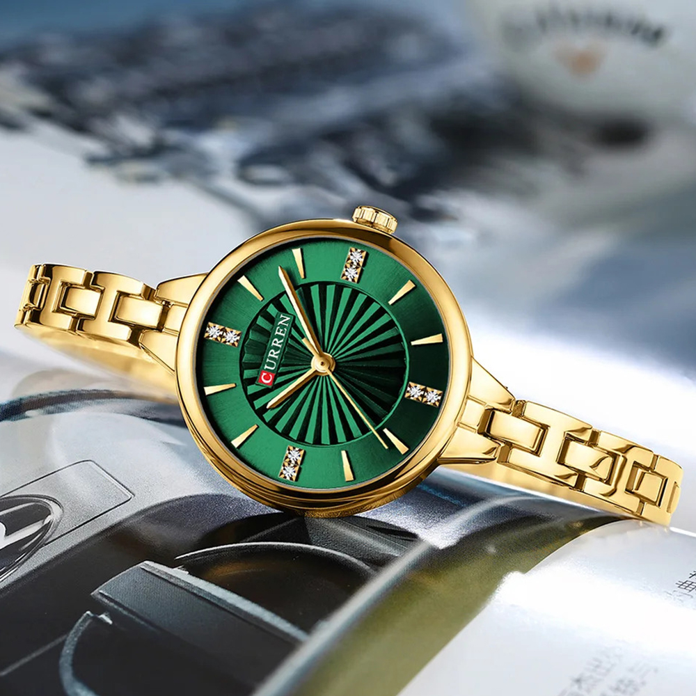 Curren 9097L Gold-Green - 2