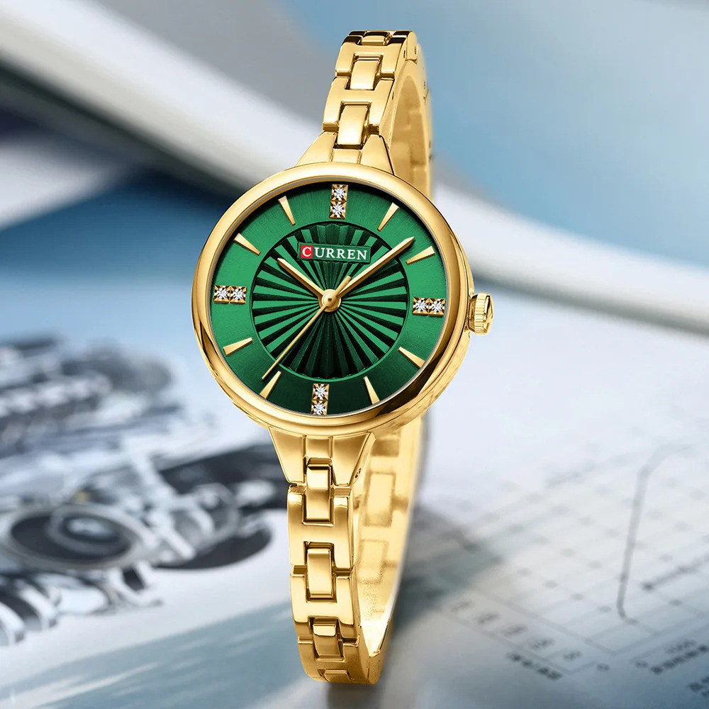 Curren 9097L Gold-Green - 4