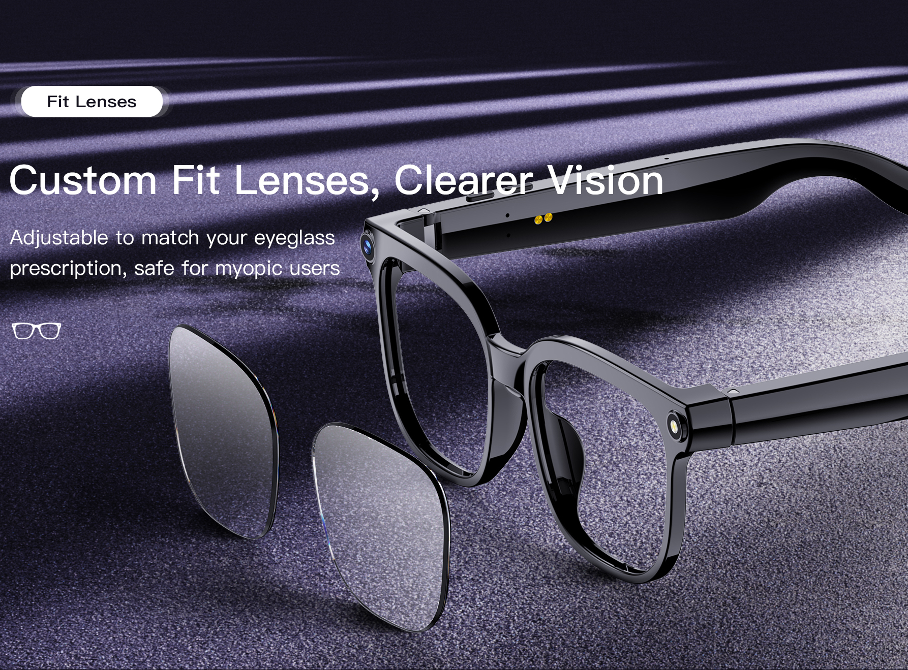 Cмарт-окуляри з AI-помічником M02S Black - 10