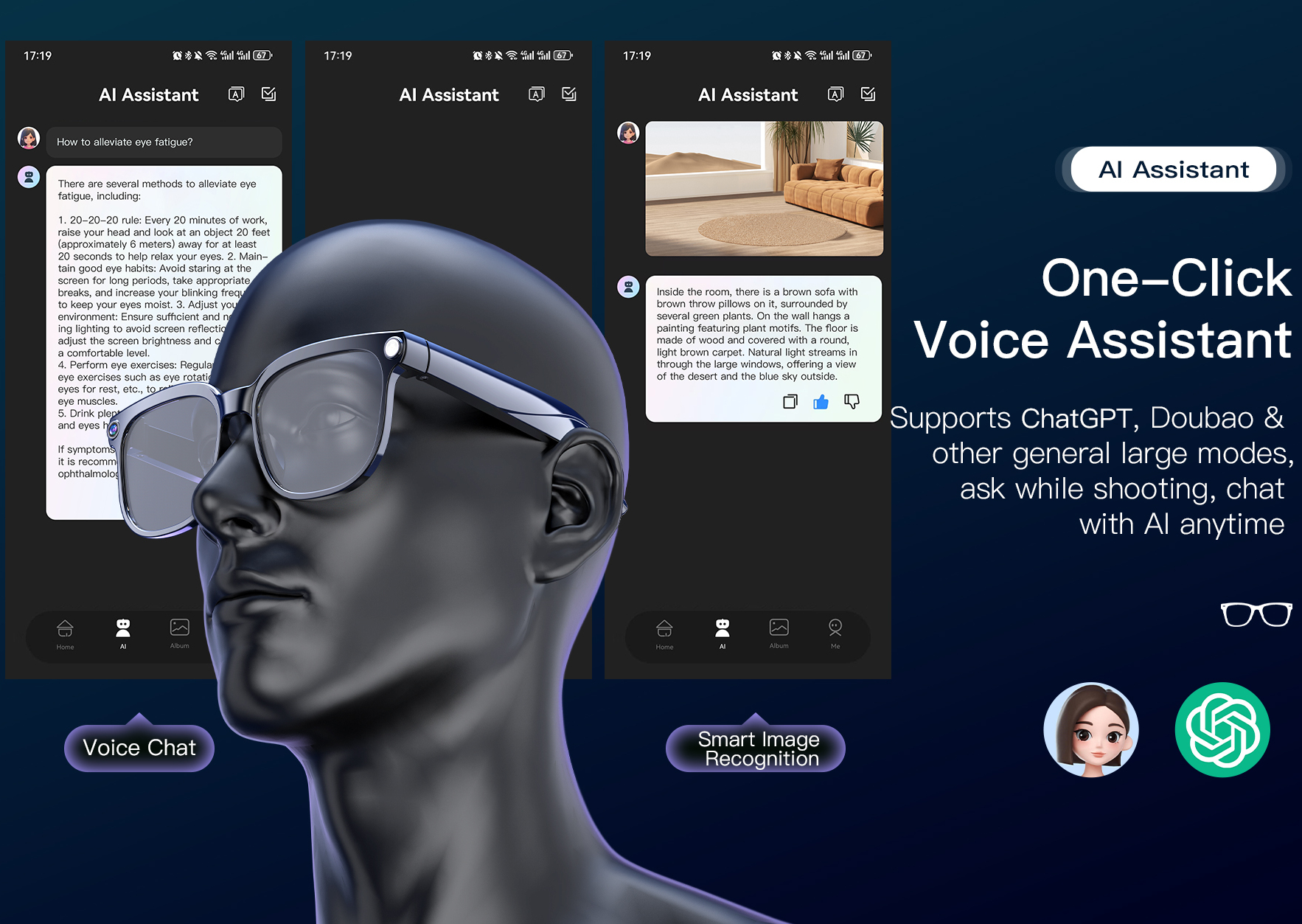 Cмарт-окуляри з AI-помічником M02S Black - 16