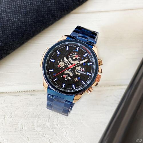 Forsining 6909 Blue-Cuprum-Black - 5