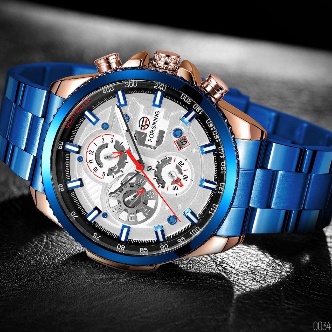 Forsining 6909 Blue-Cuprum-White - 2